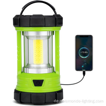 Tragbares wasserdichte wiederaufladbare LED -Camping -Laternenlicht